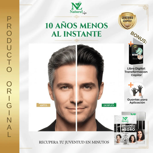 PACK SHAMPOO ANTI CANAS✨PREMIUM✨- COLOR NEGRO