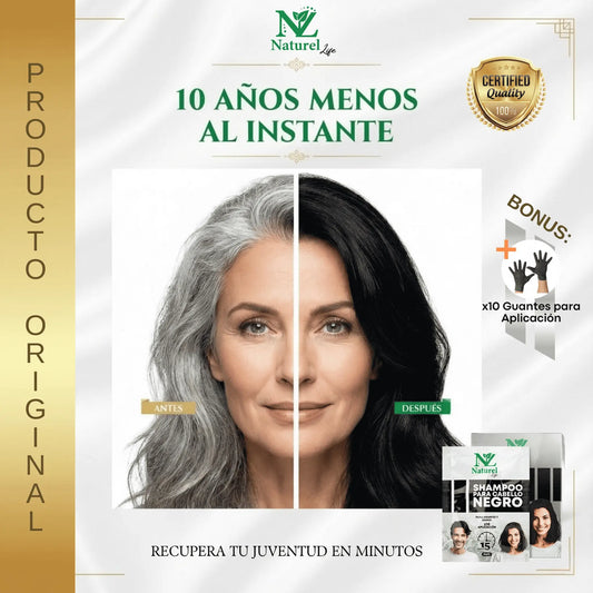 PACK SHAMPOO ANTI CANAS✨NATUREL✨ NEGRO - PREMIUM