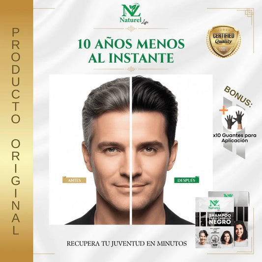 PACK SHAMPOO ANTI CANAS✨PREMIUM✨- COLOR NEGRO